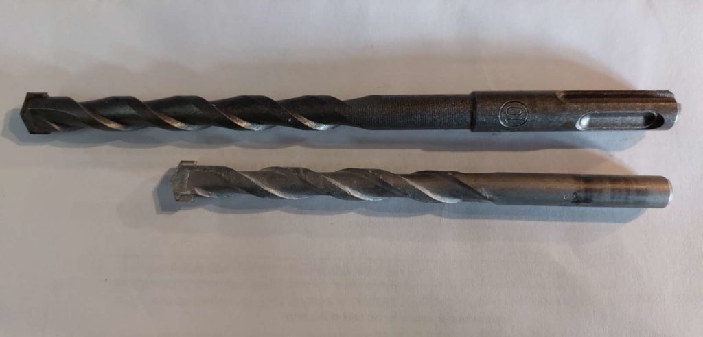 sds and standard drill bit